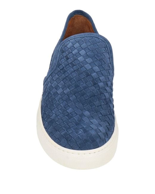Piumi Blue Sneakers Leather for men