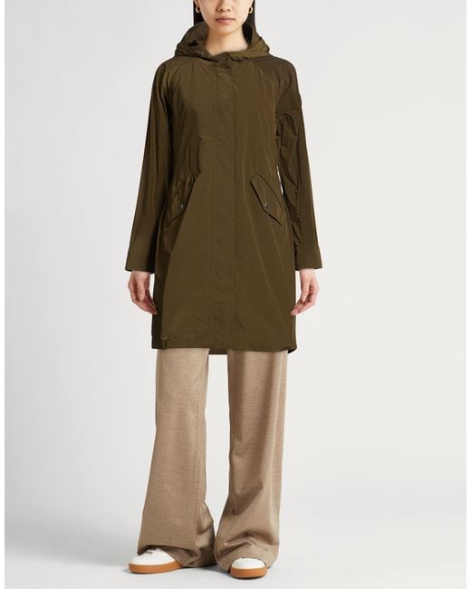 Woolrich Green Overcoat & Trench Coat