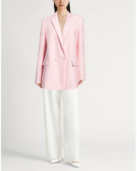 Fabiana Filippi Pink Blazer Virgin Wool, Silk