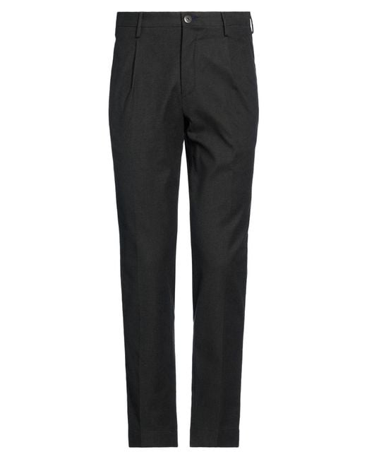 Incotex Black Pants Cotton, Elastane for men
