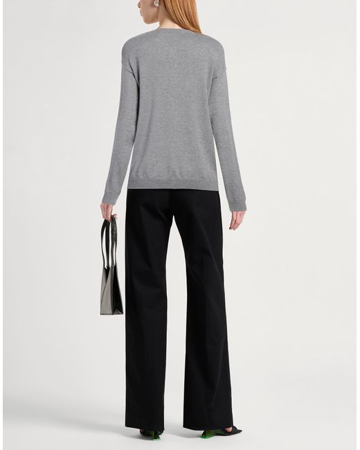 Gaelle Paris Gray Cardigan Viscose, Polyester, Polyamide