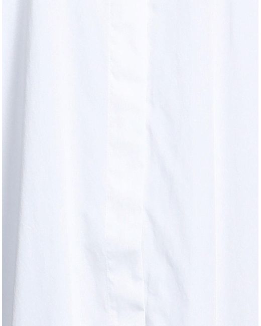 Marc Cain White Mini Dress Organic Cotton