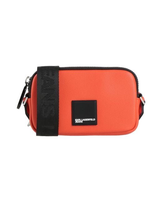 Karl Lagerfeld Red Cross-Body Bags