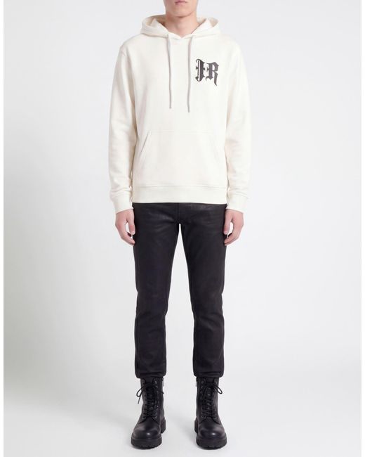John Richmond White Sweatshirt Cotton, Polyester for men