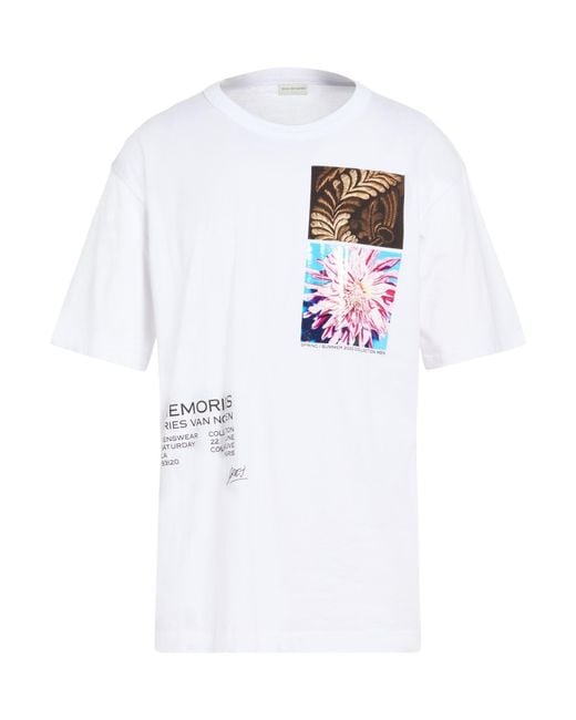 Dries Van Noten White T-Shirts for men