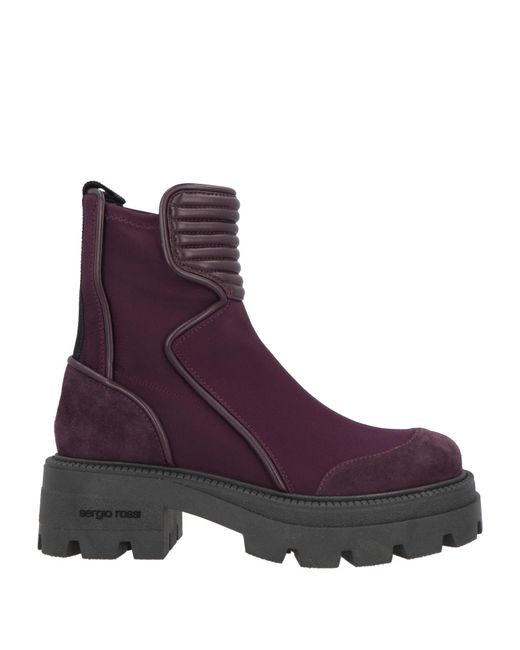 Botines de caña alta Sergio Rossi de color Purple