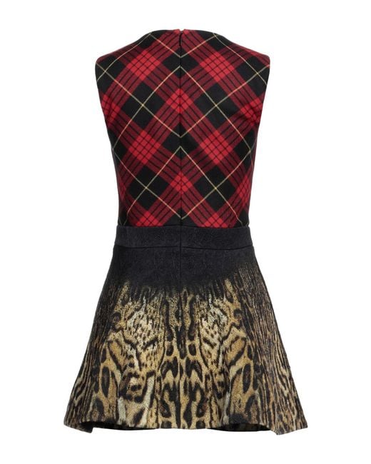 Roberto Cavalli Red Short Dress