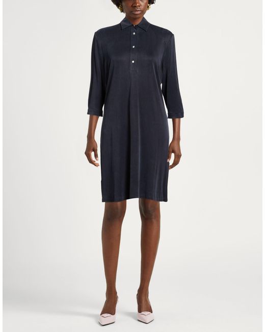 Rrd Blue Mini Dress Cupro, Elastane