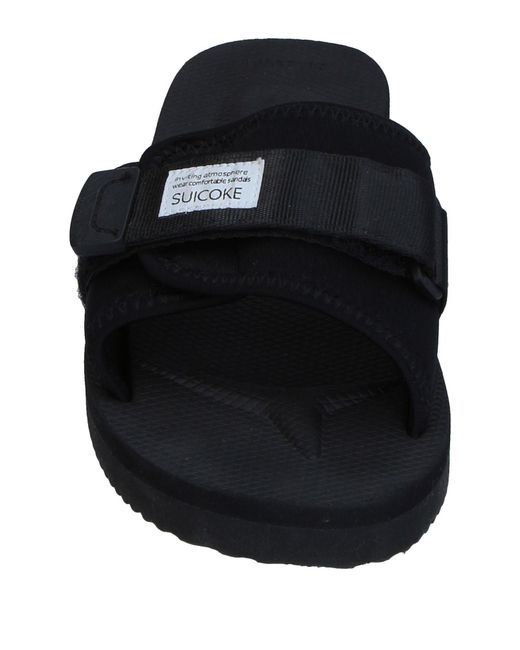 Suicoke Black Sandals for men