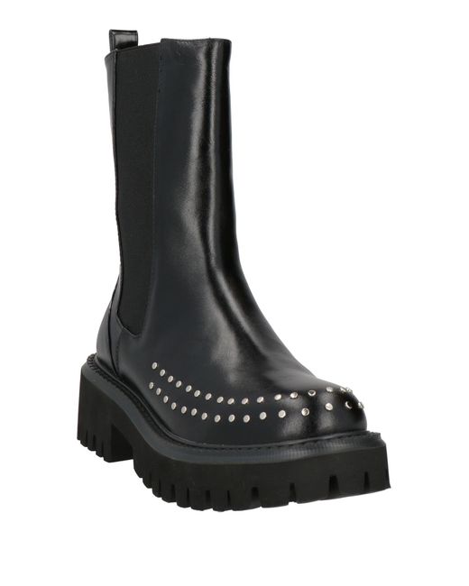 Bibi Lou Black Ankle Boots Leather