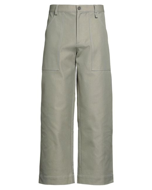 Maison Kitsuné Gray Pants Cotton for men