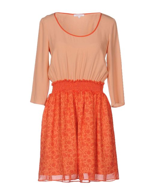 Patrizia Pepe Orange Short Dress