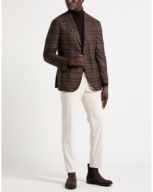 Boglioli Brown Blazer Virgin Wool, Polyester for men