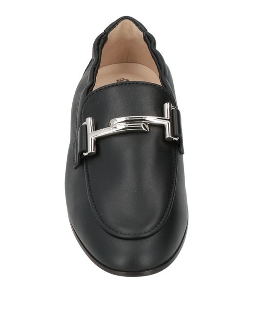 Tod's Women's Black Loafers Leather