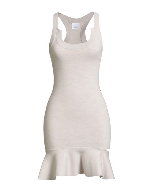 Burberry White Mini-Kleid