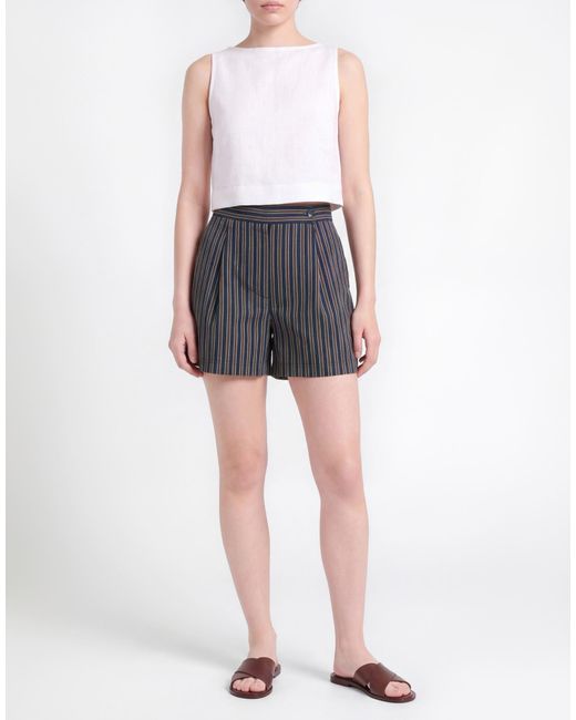 Compagnia Italiana Gray Shorts & Bermuda Shorts Cotton, Polyester, Polyamide