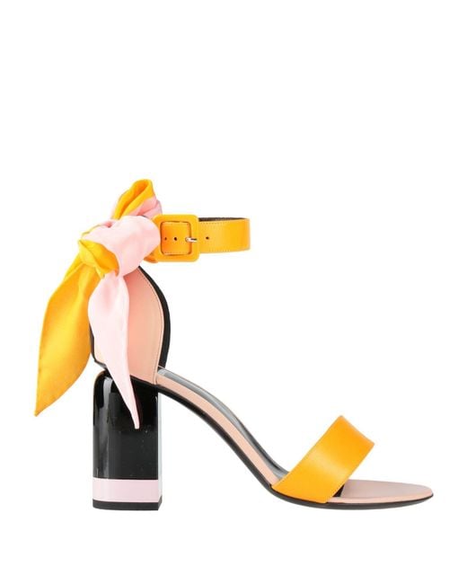 Pierre Hardy Metallic Sandals Leather