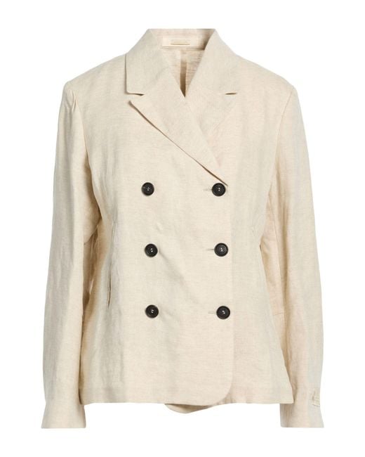 Massimo Alba Natural Blazer Linen