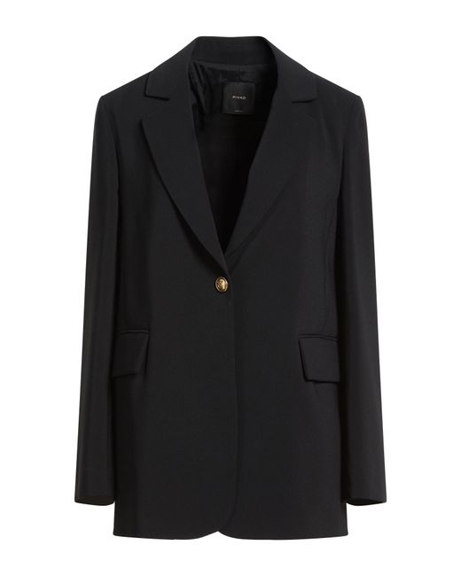 Pinko Black Blazer Polyester, Elastane