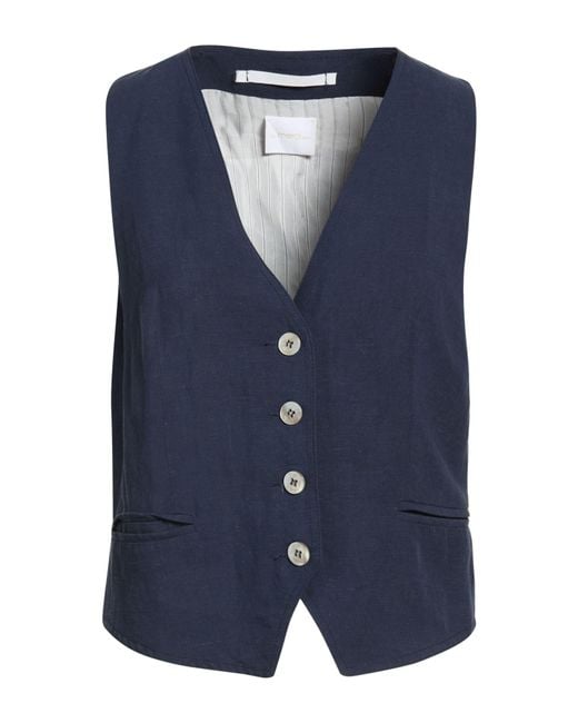.., merci italia Blue Tailored Vests