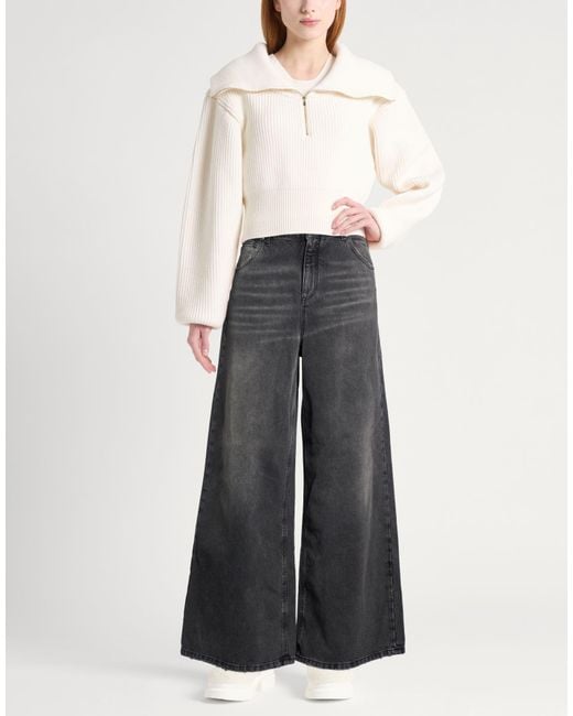 Blumarine Gray Charcoal Jeans Cotton