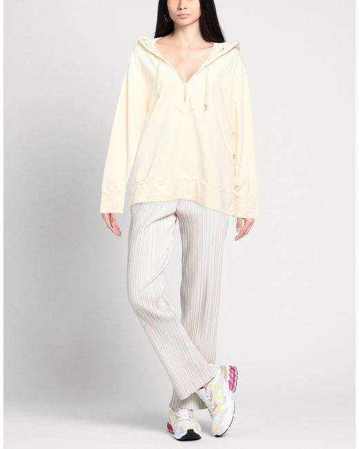 19.70 Nineteen Seventy Natural Ivory Sweatshirt Cotton