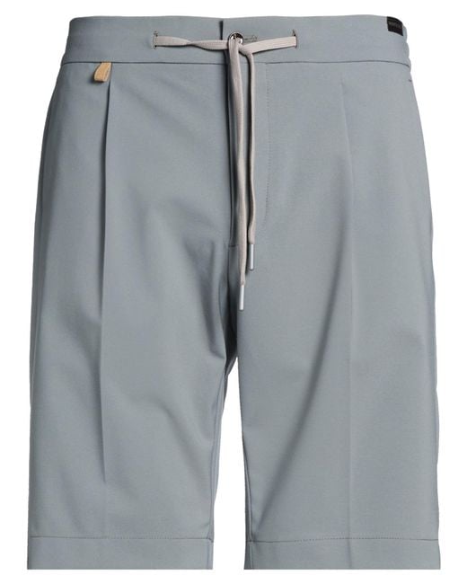Montecore Gray Beyond Time Shorts & Bermuda Shorts Polyester, Polyurethane for men