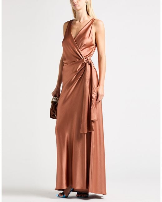 Pinko Pink Maxi Dress Polyester