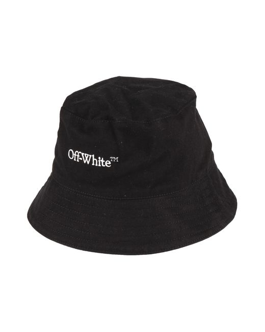 Off-White c/o Virgil Abloh Black Logo-embroidered Bucket Hat for men
