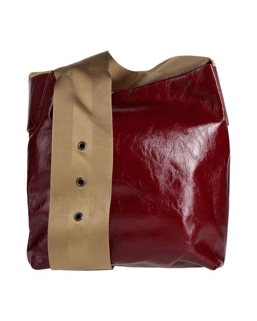 Uma Wang Red Cross-Body Bag Leather