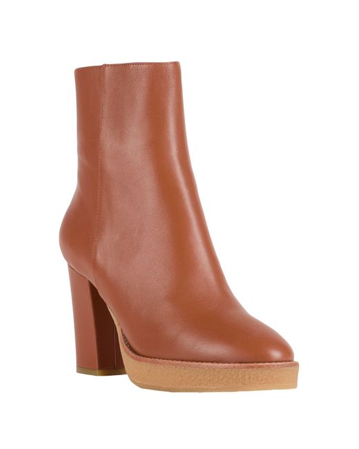 Lola Cruz Brown Tan Ankle Boots Leather