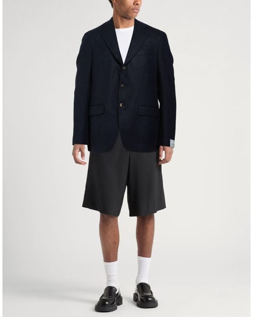 Caruso Blue Blazer Wool for men