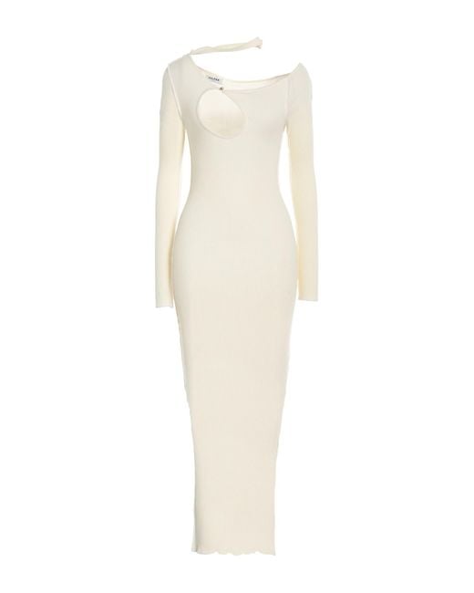 Julfer White Maxi-Kleid