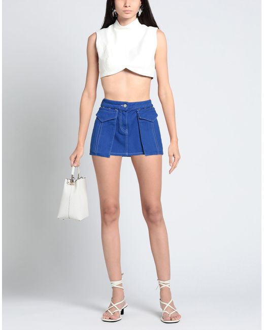 Dion Lee Blue Mini Skirt