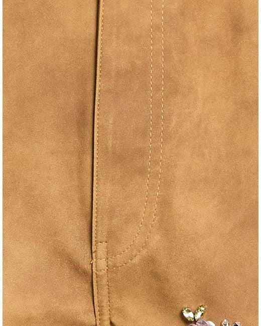 DES_PHEMMES Natural Pants Polyurethane