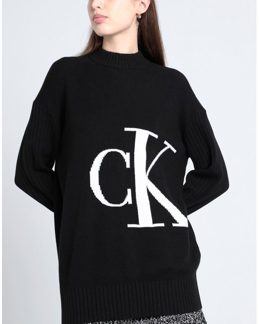 Cuello alto Calvin Klein de color Black