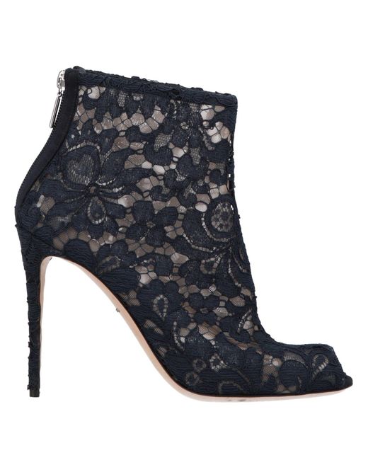 Dolce & Gabbana Blue Ankle Boots