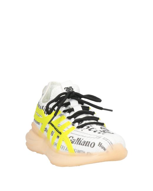 John Galliano Yellow Trainers