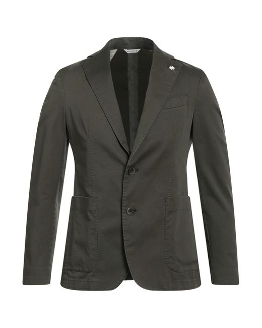 Manuel Ritz Green Suit Jacket for men