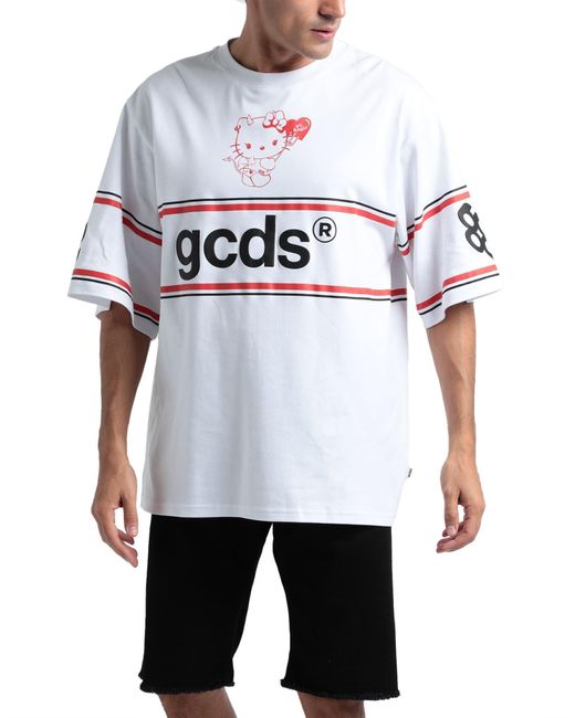 Gcds White T-shirt for men