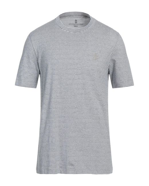 Brunello Cucinelli T-shirts in Gray für Herren