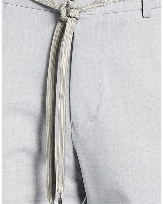 Michael Kors Gray Pants Wool, Polyester, Elastane for men
