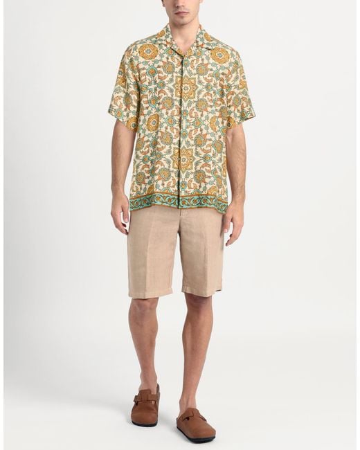Pantamolle White Shirt Linen for men