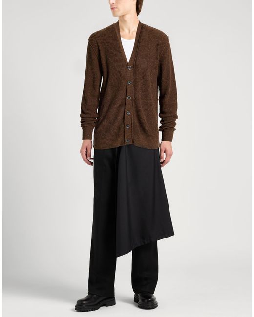 Uma Wang Brown Cardigan Silk for men