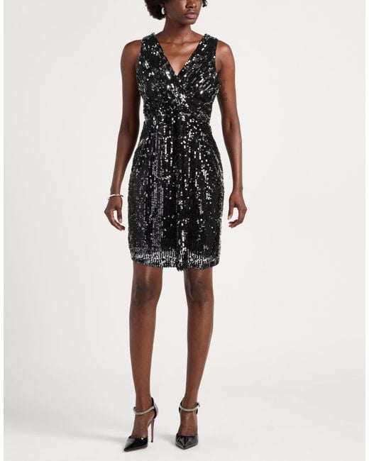 Kaos Black Mini Dress Polyester