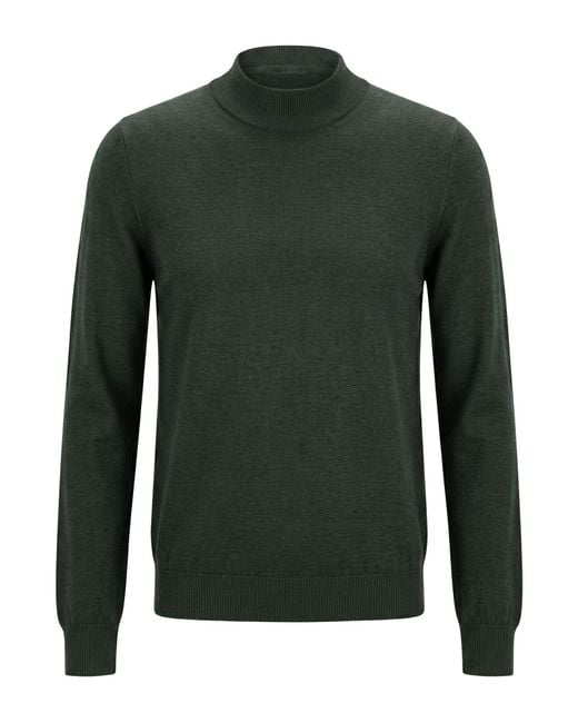 Gran Sasso Green Dark Turtleneck Virgin Wool for men