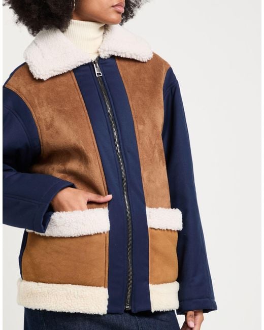 Ava Adore Blue Jacket Polyester, Viscose, Elastane, Polyacrylic