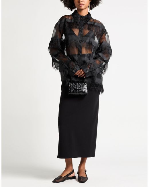 Genny Black Shirt Polyester