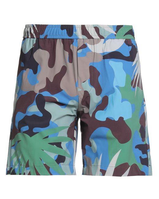 PMDS PREMIUM MOOD DENIM SUPERIOR Blue Shorts & Bermuda Shorts Polyamide, Elastane for men