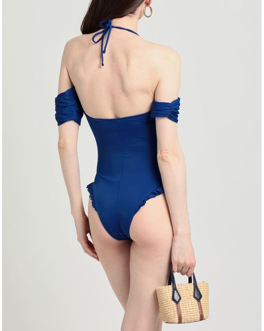 LA SEMAINE Paris Blue One-piece Swimsuit